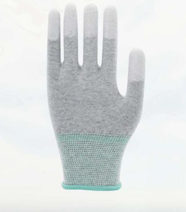 Anti-static PU coated fnger gloves